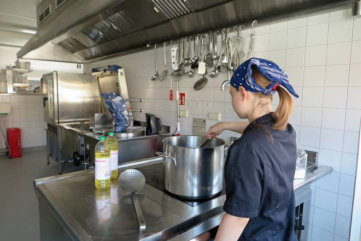 Vivian bei der Arbeit